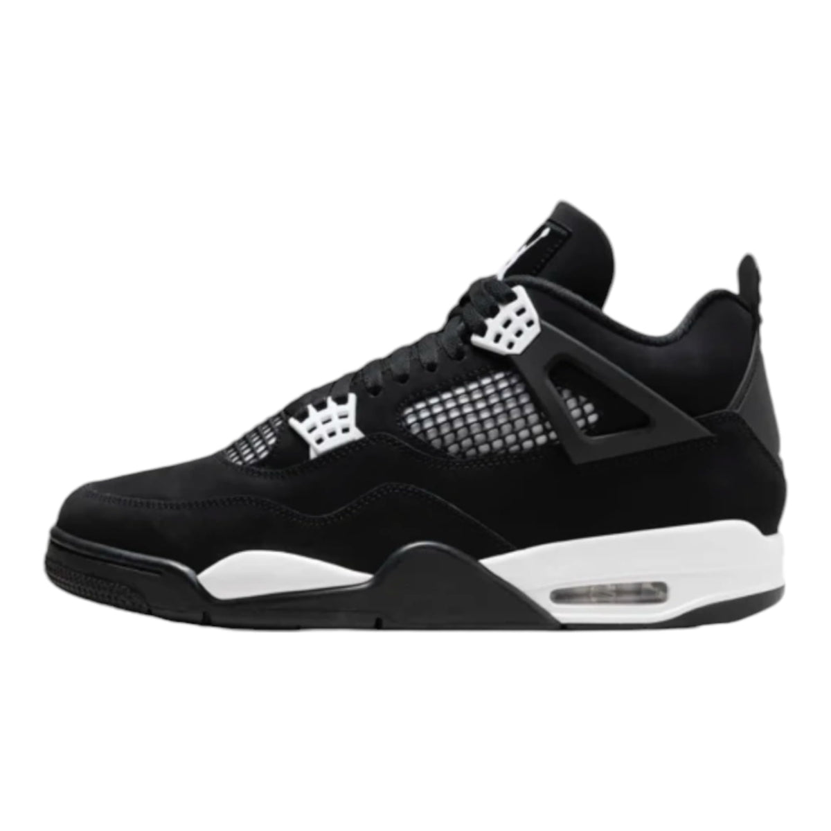 Nike Air Jordan Mens Air 4 Retro Black/White-Black FQ8138-001 Size 13