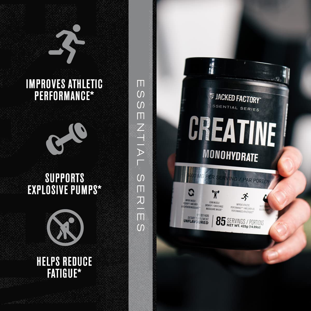 Nitrosurge Pre-Workout & Creatine Monohydrate - Pre Workout Powder With Creatine for Muscle Growth, Increased Strength, Endless Energy, Intense Pumps - Cherry Limeade Preworkout & Unflavored Creatine