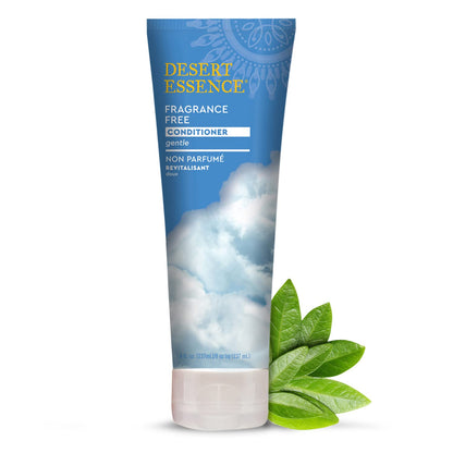 Desert Essence Fragrance Free Conditioner – Gentle, Paraben, Gluten & Cruelty-Free - Smooths & Softens Hair - No Oil Residue - For All Hair Types - 8 fl oz | B0017QSW92