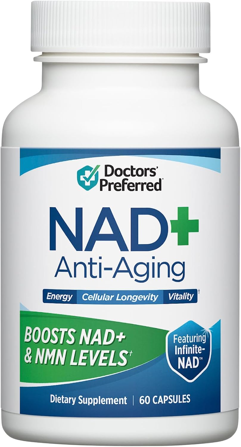 DOCTORS' PREFERRED NAD+ Anti-Aging Supplement with Resveratrol | 60 Capsules
