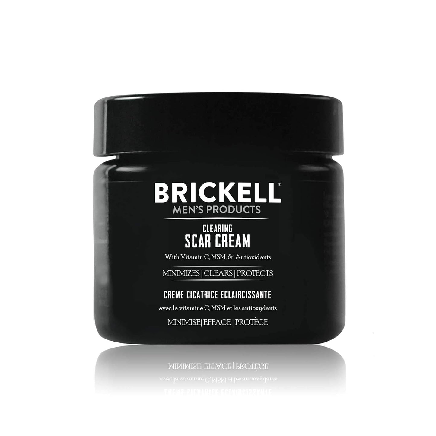 Brickell Men's Clearing Scar Cream for Men, Scar Clearing Cream to Reduce the Appearance of Scars and Even Skin Pigmentation, With Aloe, Vitamin C, and Vitamin E, 2 Ounces, Scented