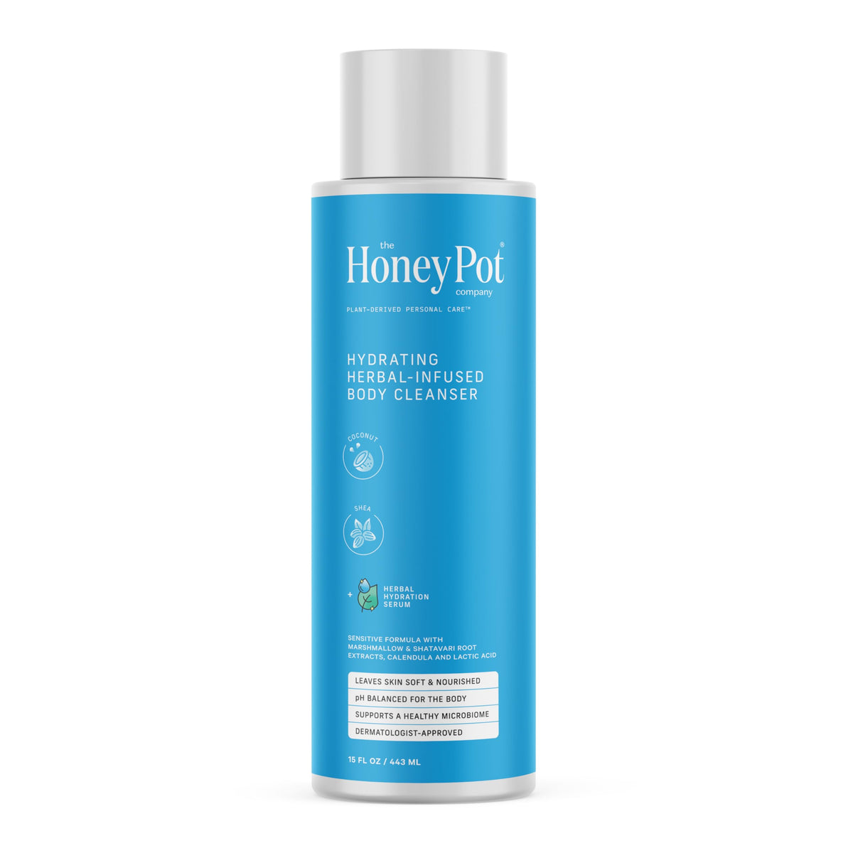 The Honey Pot Company - Body Wash for Women - Coconut Shea Hydrating Body Cleanser