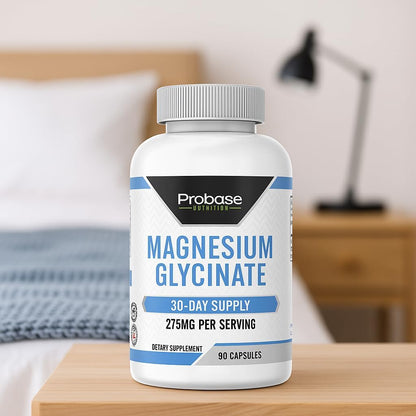 Probase Nutrition Magnesium Glycinate 90 Capsules 30-Day Supply