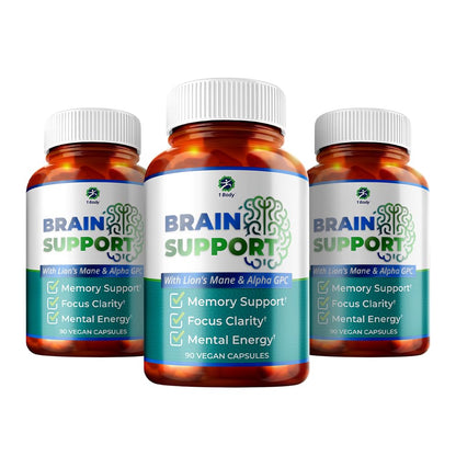 1 Body Brain Support - Bacopa Monnieri, Lion’s Mane for Memory & Focus