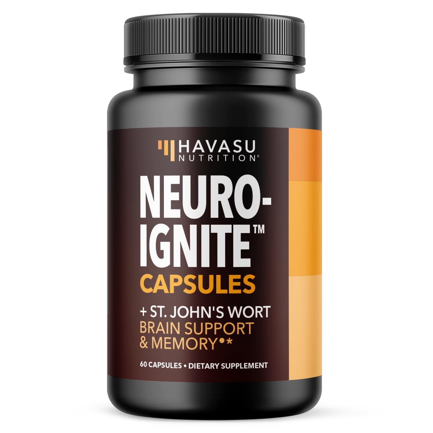 NeuroIGNITE Nootropic Brain Supplement for Memory and Focus, 30 Count | Vegan, Non-GMO Nootropic with Bacopa, Ginkgo Biloba, St. John's Wort for Cognitive Health and Mental Clarity, 30 Servings
