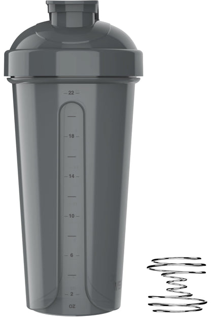 VELOMIX -4 PACK- Protein Shaker Bottles for Protein Mixes, 28 OZ Shaker Cups for Protein Shakes