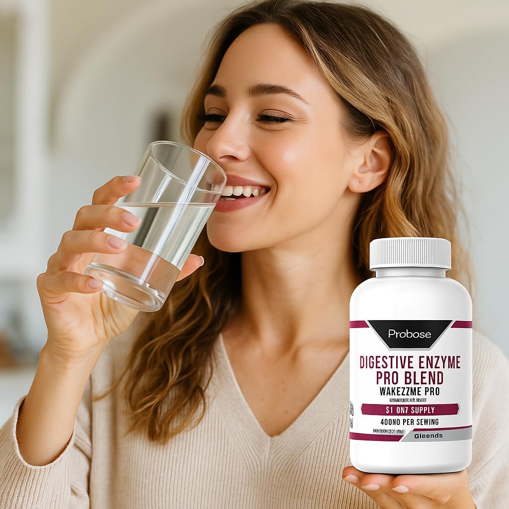 Probase Nutrition Digestive Enzyme Pro Blend 60 Capsules 30-Day Supply
