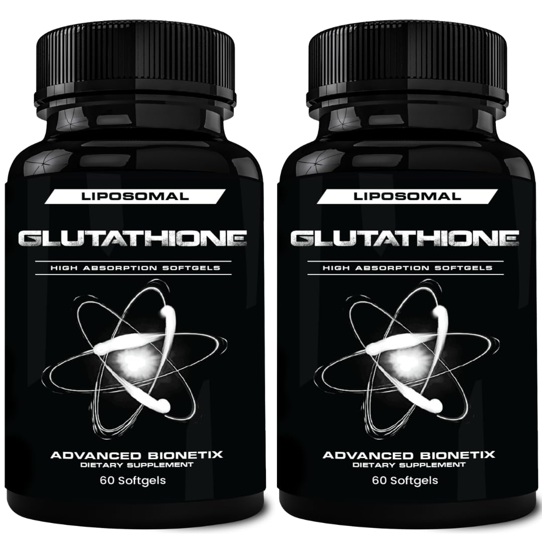 Advanced Bionetix 850mg Liposomal Glutathione Supplement | 120 Total Liposomal Softgels | Antioxidant Supplement w/Gluta-IV™, 100X Absorption Over Powder Glutathione