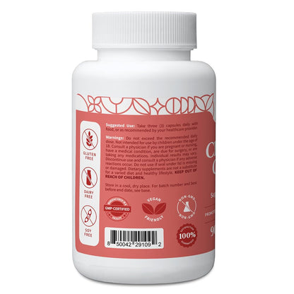 Pattern Wellness Cholesterol Complex Supplement – 90 Vegan Capsules | Red Yeast Rice Formula, 8 Carefully Selected Ingredients, GMP Manufactured, Non-GMO Formula, Gluten, Dairy & Soy Free