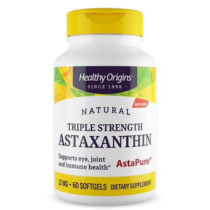 Healthy Origins Astaxanthin AstaPure 12 mg, 150 Softgels