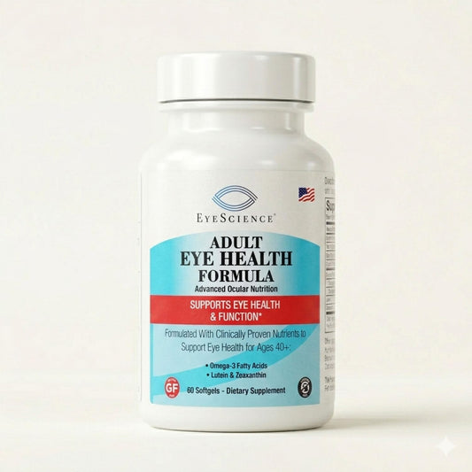 EyeScience Adult Eye Health Vitamins, 60 Softgels | Lutein, Zeaxanthin & Astaxanthin, Blue Light Defense, Non-GMO, Gluten-Free