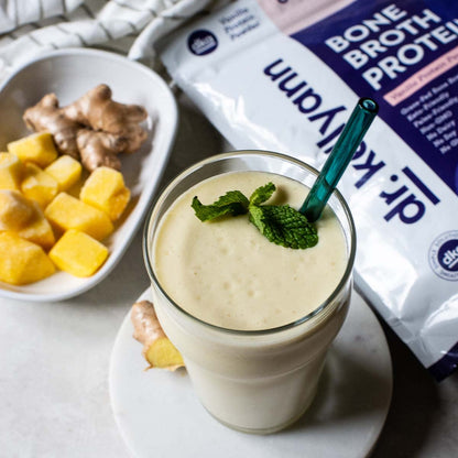 Dr. Kellyann Bone Broth Protein Powder, Vanilla (30 Servings) - Protein 21g, 2g Net Carbs