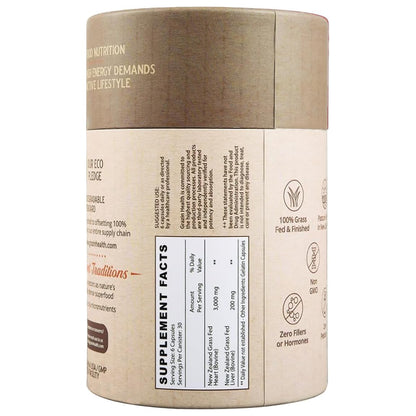 Bovine Organ Complex 3000mg per Serving (30 Servings) | Pancreas, Liver, Spleen, Kidney, Heart (600 Mg per Organ per Capsule) Grass Fed