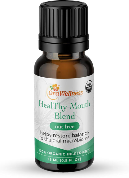 OraWellness Nut Free Healthy Mouth Blend Organic Tooth Oil, Fluoride Free