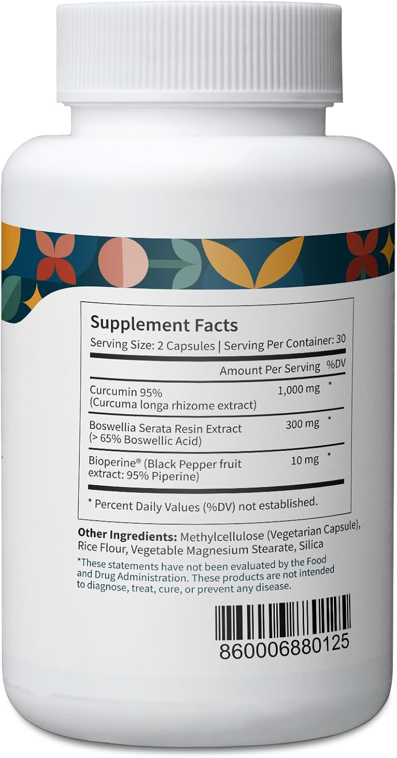 Pattern Wellness Cognitive Health Bundle - Cognitive Complex, Turmeric Curcumin, & Ashwagandha - Brain Function Support - 3 Pack, All-Natural, Plant-Based Formulas