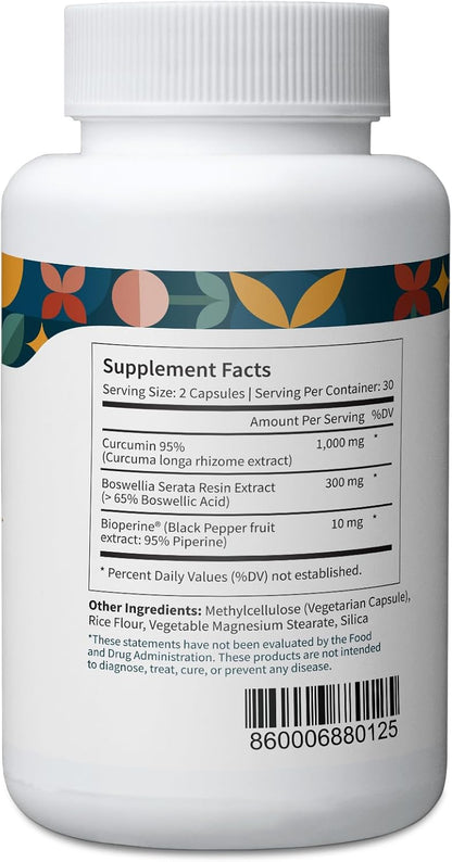 Pattern Wellness Cognitive Health Bundle - Cognitive Complex, Turmeric Curcumin, & Ashwagandha - Brain Function Support - 3 Pack, All-Natural, Plant-Based Formulas