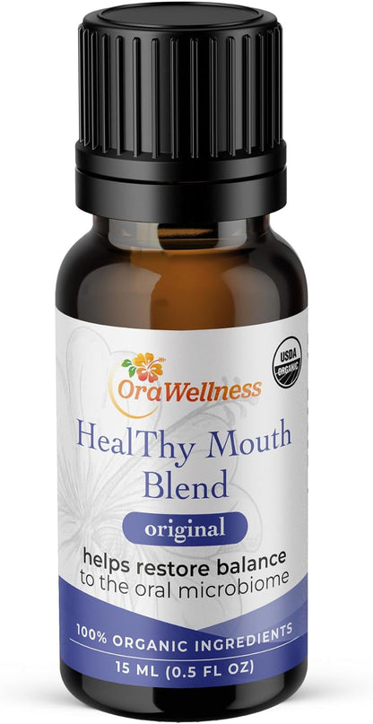 OraWellness Healthy Mouth Blend Organic Tooth Oil, Fluoride Free Rinse