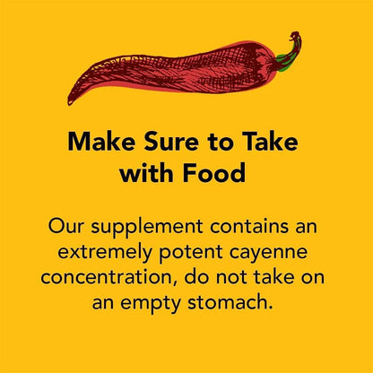 Nature Restore Premium Cayenne Pepper Extract Supplement. Standardized to 0.45% Capsaicin - 70,000 Scoville Heat Units for Natural Metabolism Support, Thermogenic Heat & Circulation, 90 Vegan Capsules