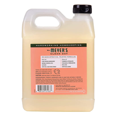 Mrs. Meyer's Hand Soap Refill, Made with Essential Oils, Biodegradable Formula, Geranium