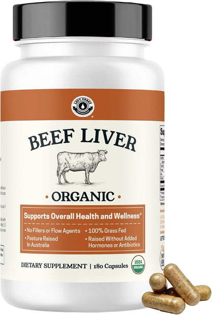 Beef Organ Complex + Organic Beef Liver + Grass Fed Heart & Liver Supplements - Organic Nutrient Dense Superfood for Overall Energy, Health, & Wellness - No Fillers, Freeze Dried Supplements