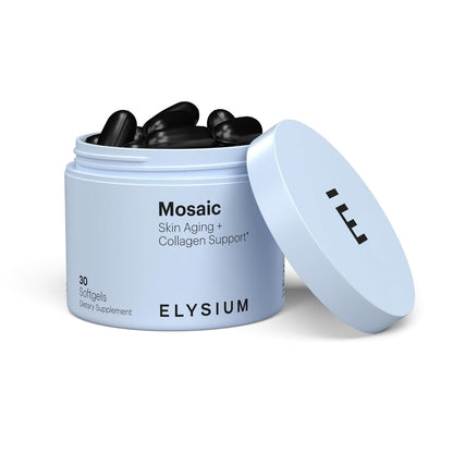 Mosaic – Hyaluronic Acid & Collagen Supplement – Clinically Proven to Hydrate Skin & Reduce Fine Lines – Fights Visible Signs of Aging – 30-Day Softgel Supply