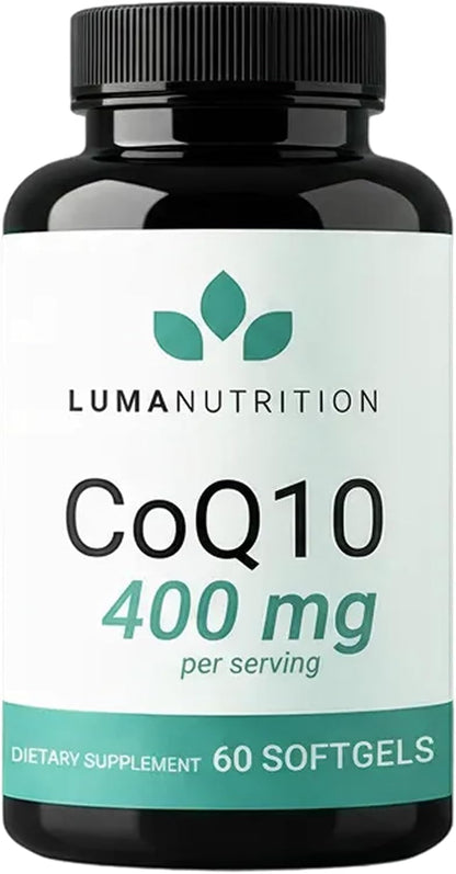 Luma Nutrition CoQ10 400mg Softgel Supplement - 60 Liquid Softgels