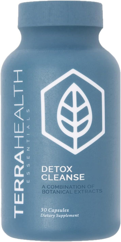 Terra Health Essentials Detox Cleanse for Women and Men - Support Gut Health, and Digestion - with Psyllium Powder and Turmeric Extract