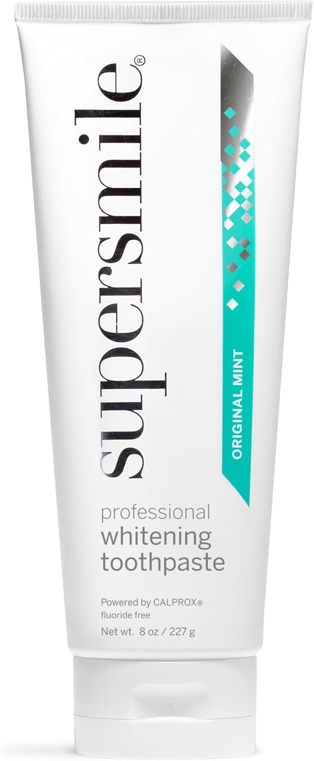 Supersmile Original Mint Whitening Toothpaste, 8 Oz, Whitens 6 Shades