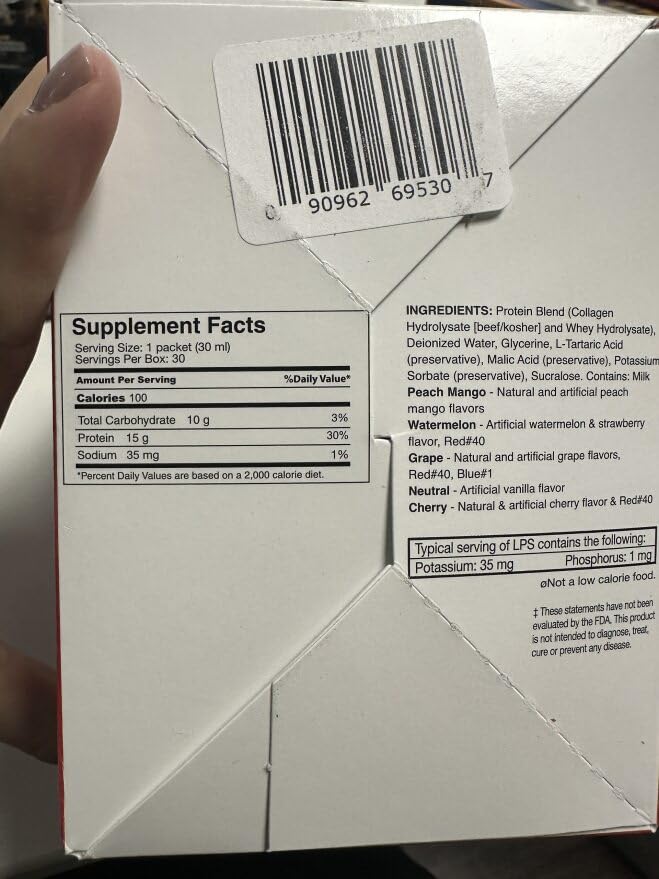 Nutritional Designs LPS Liquid Collagen & Whey Protein Supplement - Non-GMO Drink