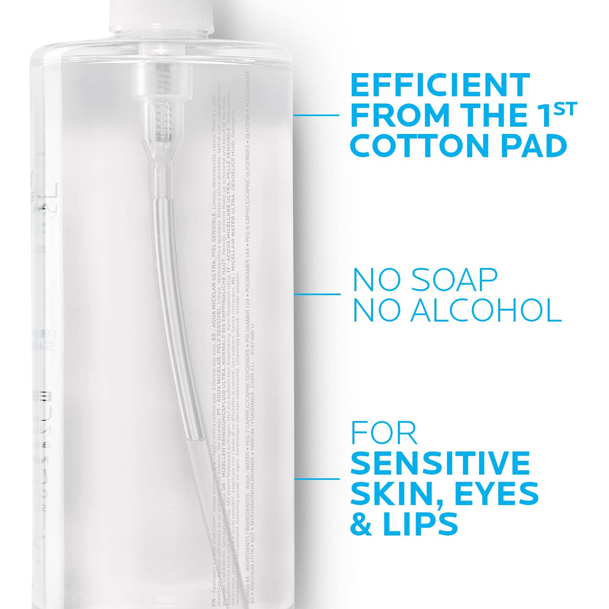 La Roche-Posay Micellar Cleansing Water Facial Cleanser and Makeup