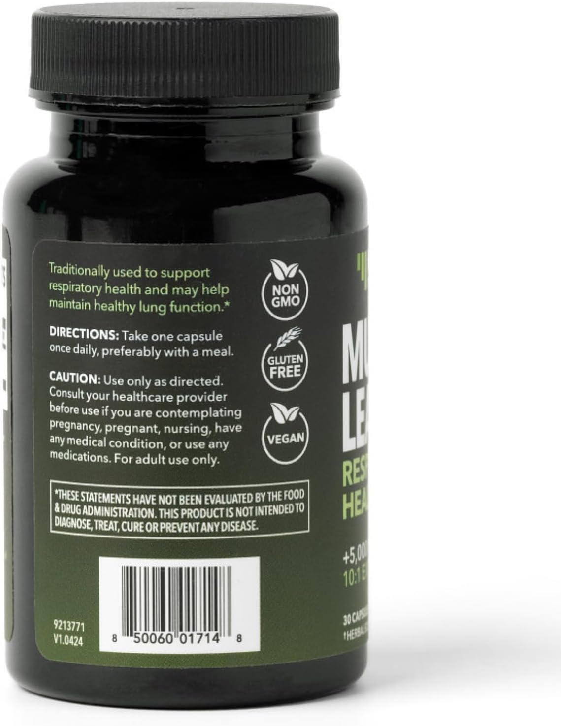 500mg Mullein Extract for Lung Support and Respiratory Health, 30 Count | Mullein Leaf Capsules for Respiratory Health, Vegan, Non-GMO Herbal Supplement for Overall Daily Wellness, 1 Month Supply