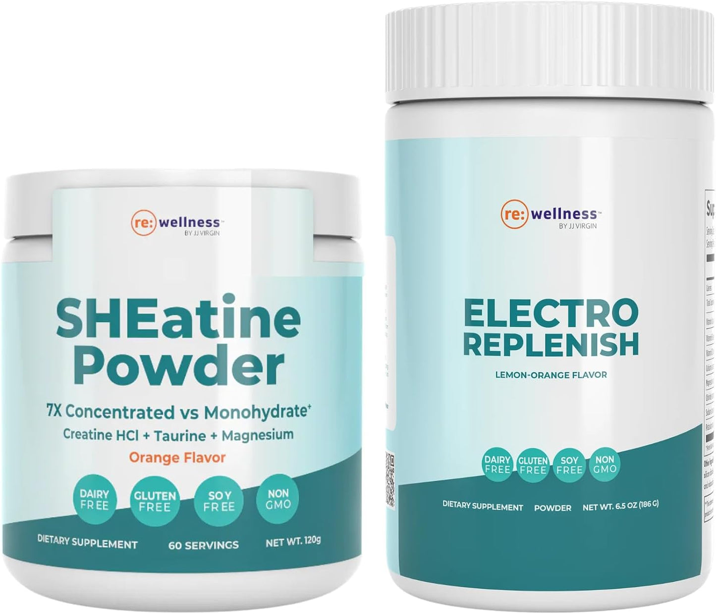 Reignite Wellness by JJ Virgin SHEatine Powder (Orange) and ElectroReplenish