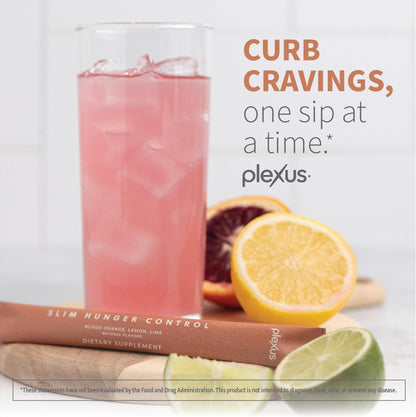 Plexus Slim Hunger Control | 30 Packets | Dietary Supplement | Vegan | Gluten free, non-GMO, with no artificial colors, flavors, or preservatives — convenient 30 packets