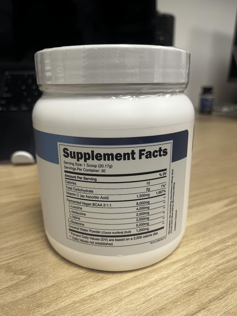 Transparent Labs BCAA Glutamine Powder (30 Servings, Strawberry Lemonade) & Hydrate Electrolytes Powder (40 Servings, Tropical Punch)