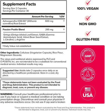 URO Vaginal Moisture & Mood with KSM-66® Ashwagandha – 30-Day Supply