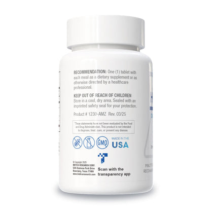BIOTICS RESEARCH HCl Plus™, Supplies Betaine Hydrochloride, Pepsin, Glutamic Acid and More, Supports Healthy Digestion, 90 Tabs