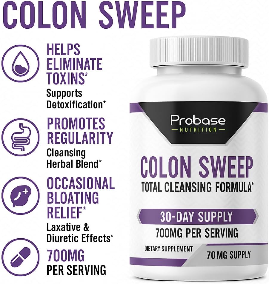 Probase Nutrition Colon Sweep 60 Capsules 30-Day Supply