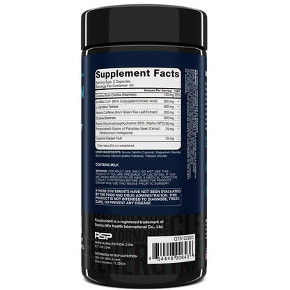 RSP Nutrition QuadraLean Thermogenic Fat Burner for Men & Women, Weight Loss Supplement