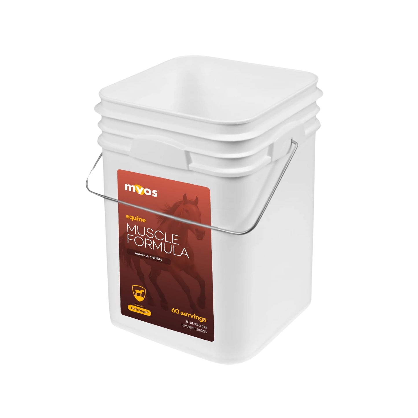 MYOS Equine Muscle Formula - 30 Servings Bucket with Individual Serving Packs