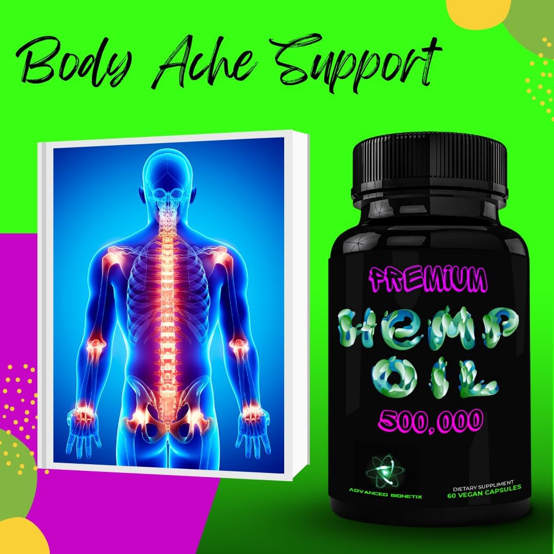 Advanced Bionetix True Hemp Oil Blend w/The Ingredient You Need for Body Aches, worriedness & to Feel Calm