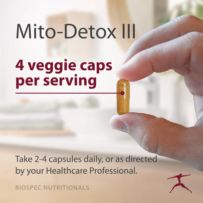 BIOSPEC NUTRITIONALS Mito-Detox III - N-Acetyl Cysteine (NAC), Acetyl L-Carnitine, Alpha Lipoic Acid (ALA), Co-Q-10