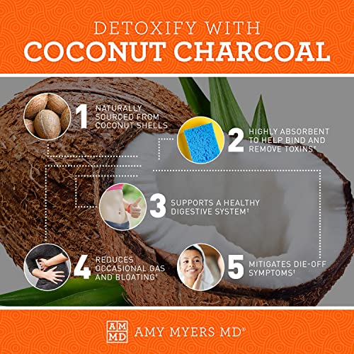 Coconut Charcoal Capsules from The Myers Way Protocol - Natural Activated Charcoal