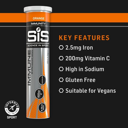 Science In Sport Hydro Hydration Tablets, Gluten-Free, Zero Sugar, Orange Flavour Plus