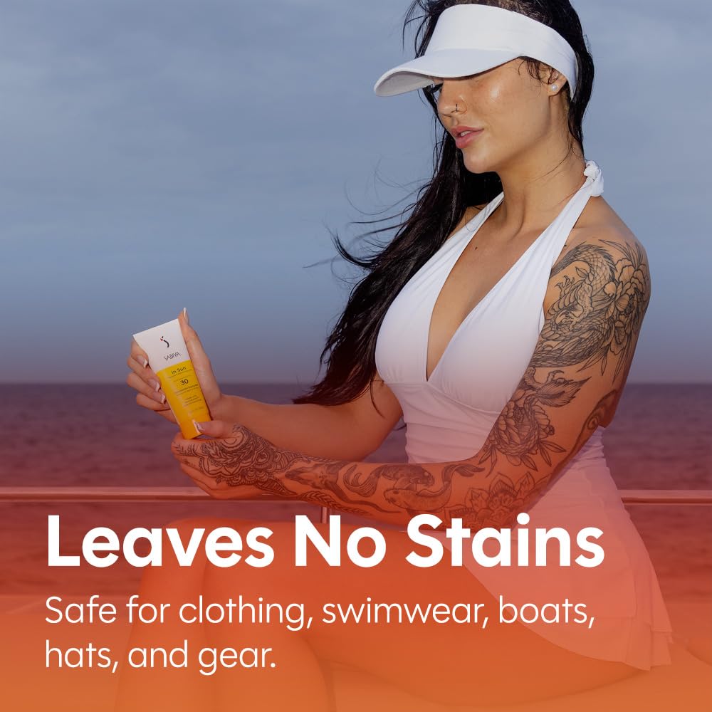 In The Water Mineral Sunscreen SPF 50, Broad Spectrum Zinc Oxide, Daily Sun Protection for Face and Body, Lightweight Formula with SeaSolution™, 3.4 oz