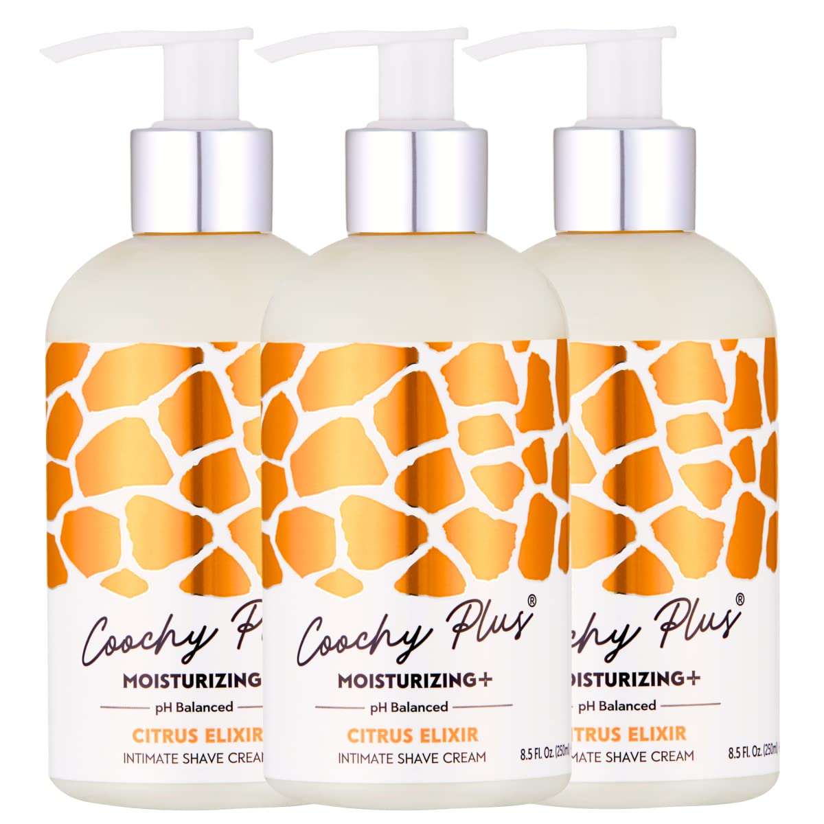 Coochy Plus Intimate Shaving Cream MOISTURIZING Plus CITRUS ELIXIR For Pubic, Bikini Line