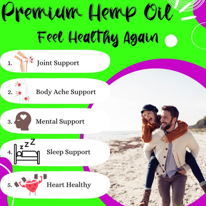 Advanced Bionetix True Hemp Oil Blend w/The Ingredient You Need for Body Aches, worriedness & to Feel Calm