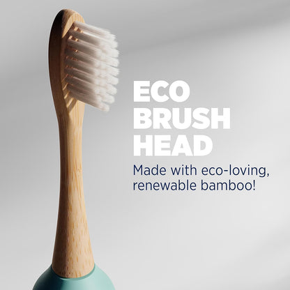 Lumineux Bamboo Replacement Heads Sonic Toothbrush, 3 Pack