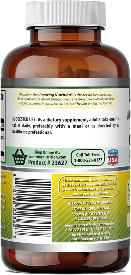 Amazing Formulas Chromium Picolinate 1000 Mcg | Tablets Supplement | Non-GMO | Gluten-Free | Made in USA (120 Count, 1 Pack)