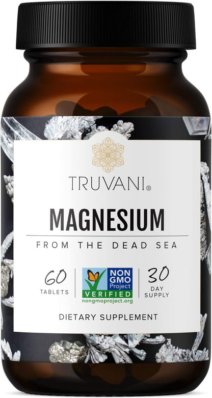 Truvani Magnesium 400mg Oxide Tablets | 60 Tablets | Vegan | Supports Calm and Sleep, Healthy Bones, Muscle Health, Digestive Health | Non-GMO, Vegan Pills