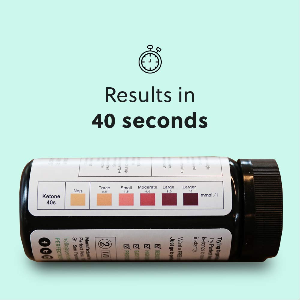 Perfect Keto Test Strips - Best for Testing Ketones in Urine on Low Carb Ketogenic Diet